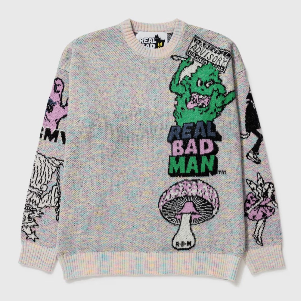 Real Bad Man - Too Many Graphics Sweater - Picture 6 of 8